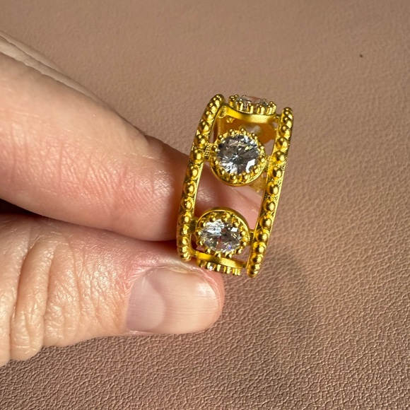 Freida Rothman KALEIDOSCOPE CUTOUT CIGAR BAND RING - Picture 2 of 4